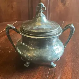 💐Sugar Bowl:  Reed & Barton #3611 Pat. June 29th 1897 Silver Plate