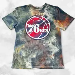 Philadelphia 76ers Sixers Tie Dyed T-shirt Large