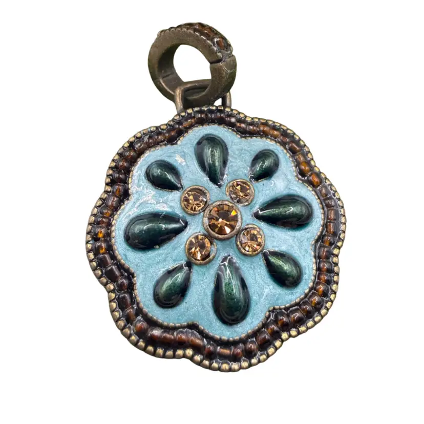 Avon Pendants Blue Floral