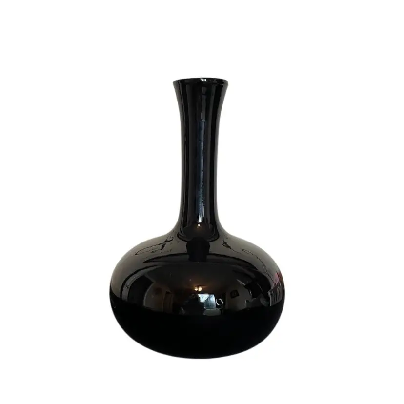 Indiana Glass Black Tiara Branch Bud Vase Vintage Home Decor