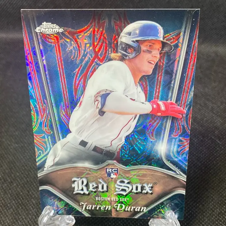 Jarren Duran Topps Chrome Logofractor 2022 Boston Redsox Rookie Card 1/1