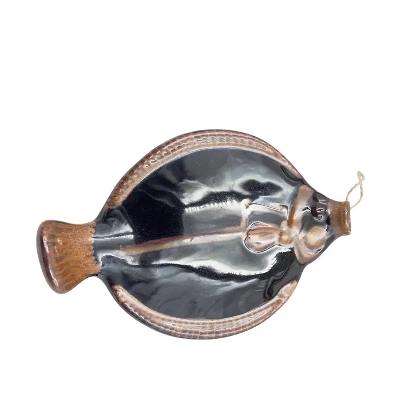 Pottery Fish Wall Pocket Bud Vase Planter