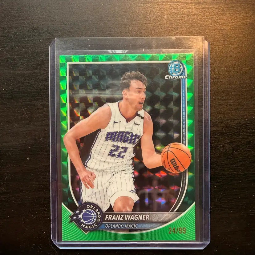 Franz Wagner 2025 Bowman Chrome Green Geometric /99