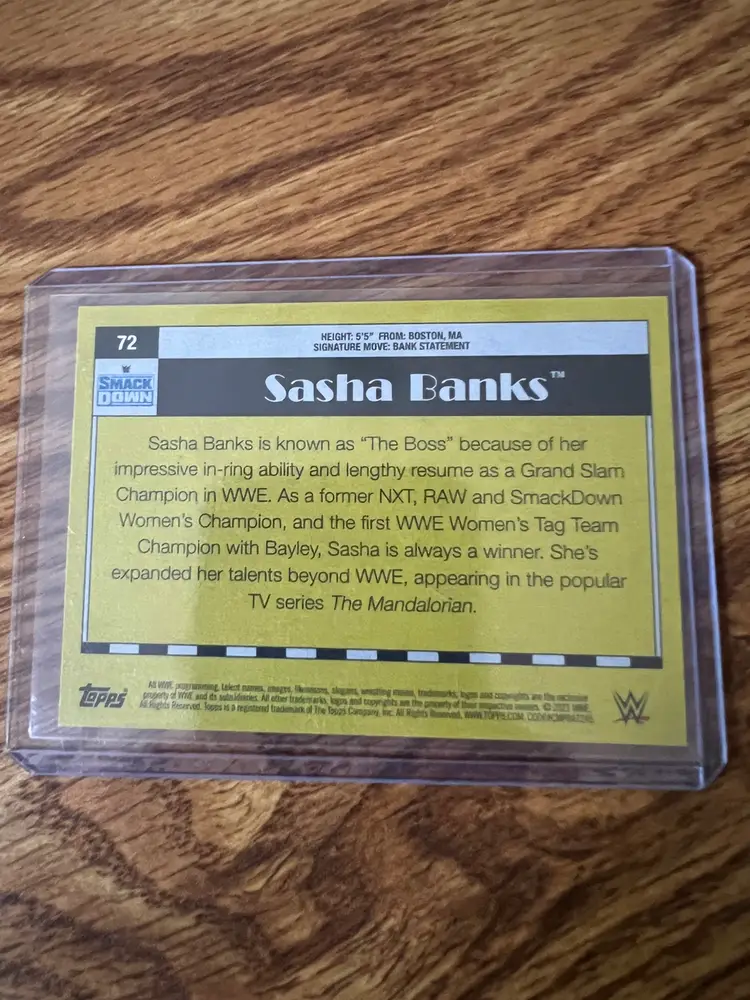 Sasha Banks Money Variation Card 