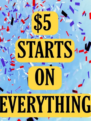 Everything $5 Starts…Hundreds Of Items!!