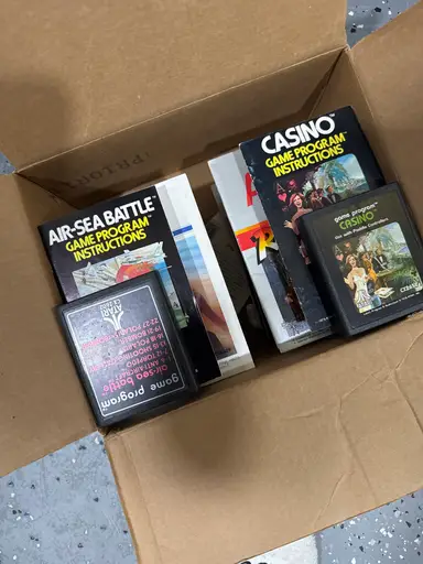 Atari Mega Show!! Tons If Atari Games With Manuals 