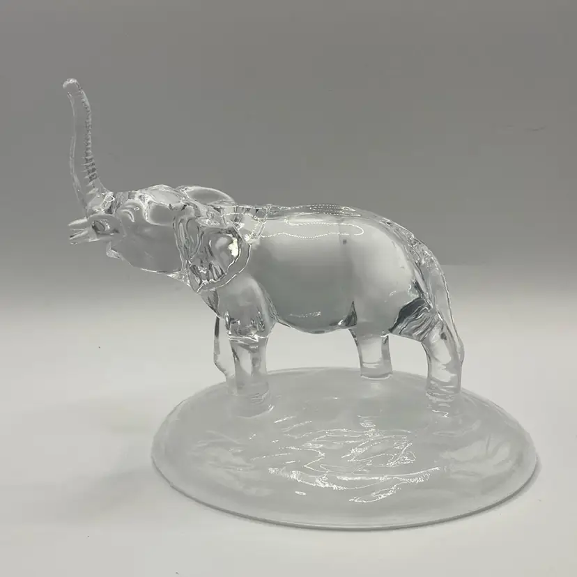 Crystal Elephant Figurine