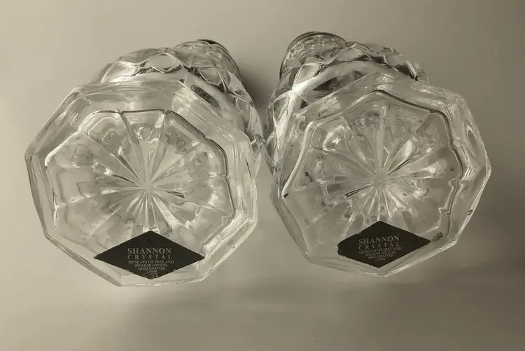 Shannon Crystal Salt Pepper Shakers