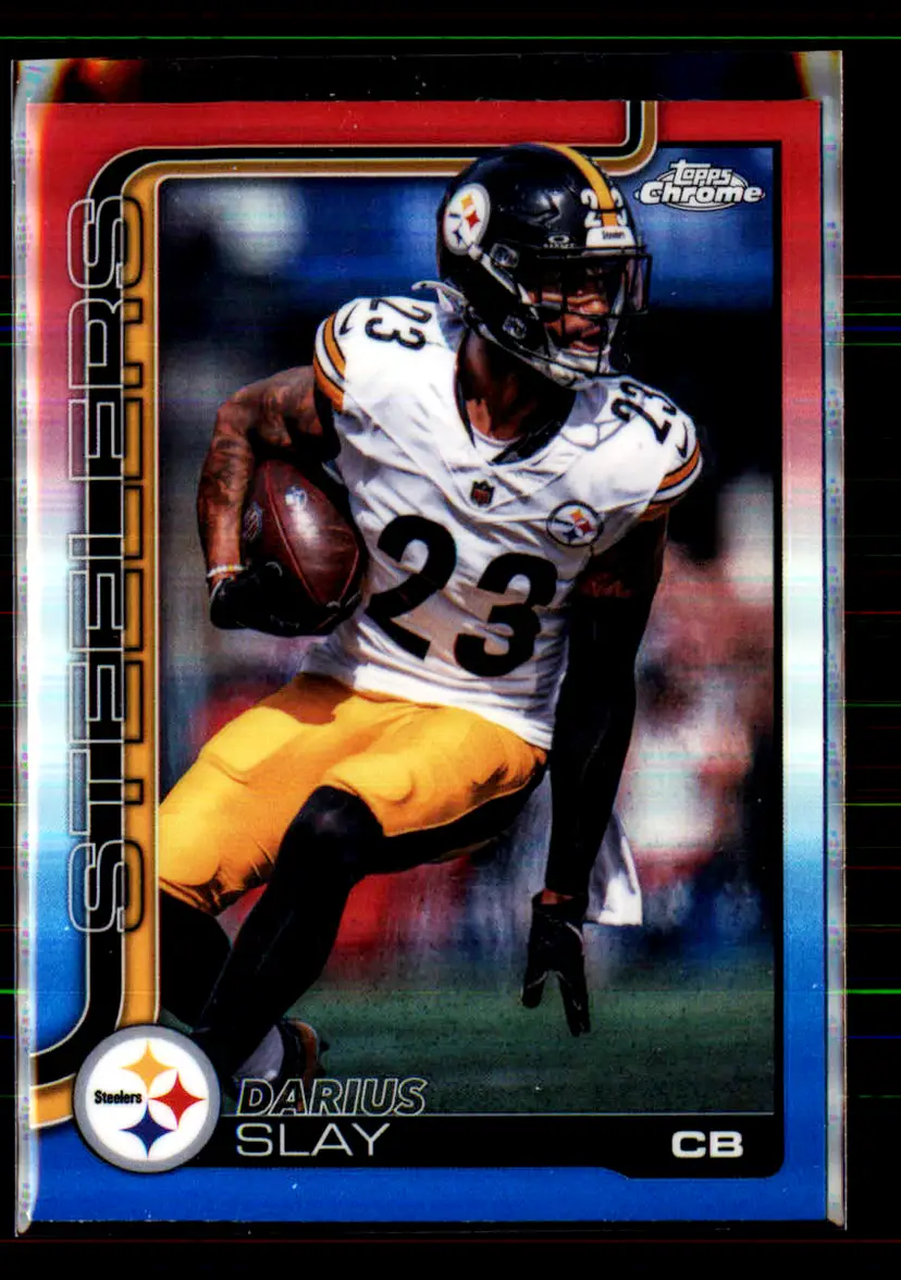 DARIUS SLAY 2025 Topps Chrome Red White & Blue #259 - (142) - Pittsburgh Steelers