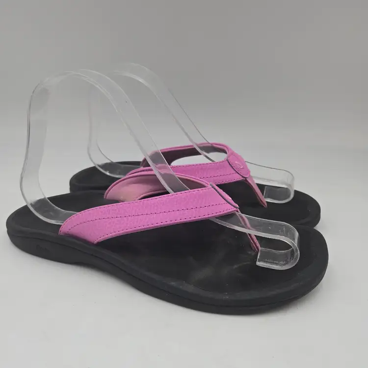Olukai Ohana Women’s US Size 8 Beach Sandals Flip Flop Thong Pink