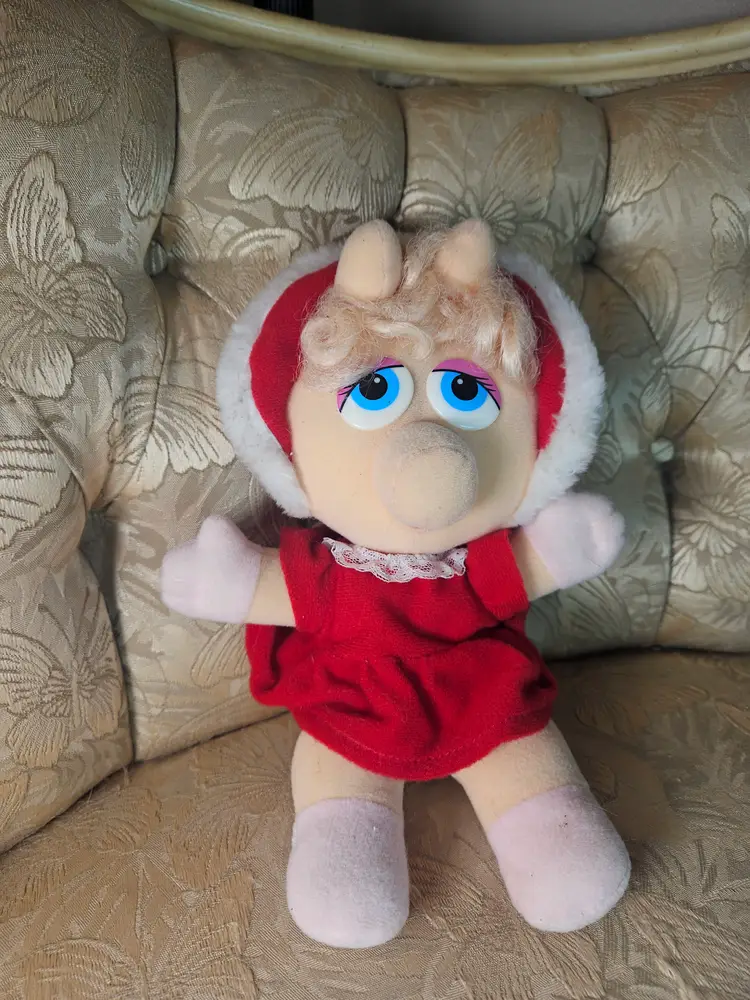 Vintage 1987 Muppet Baby Miss Piggy McDonald's plush toy
