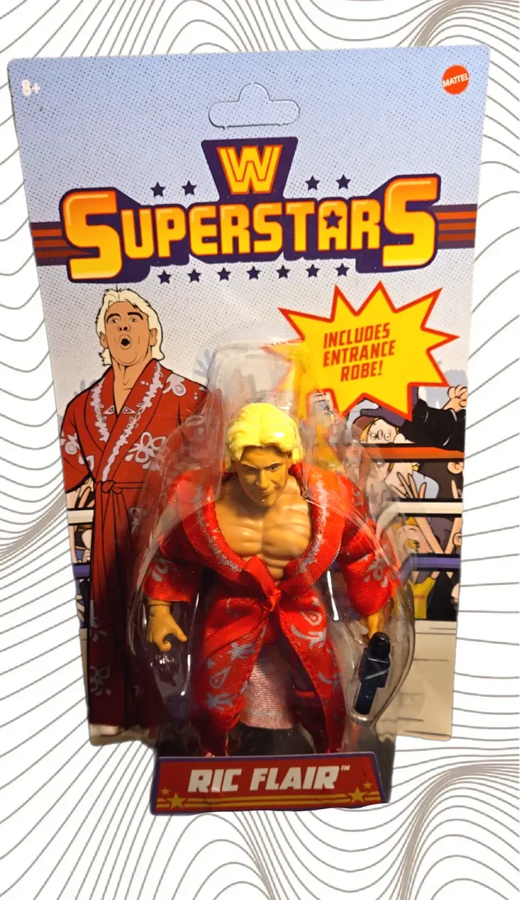 WWE Superstars Ric Flair Series 1 Action Figure 2022 Unpunched Card