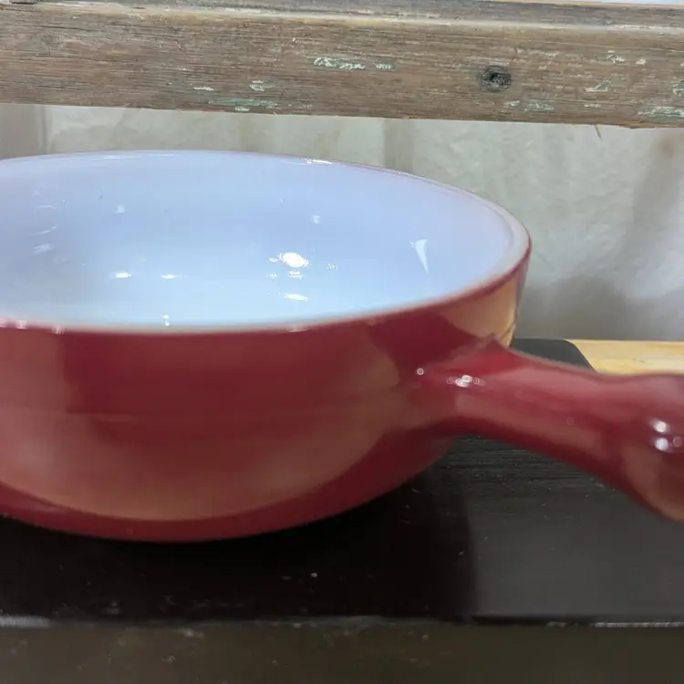 VTG USA GLASBAKE J-2057 SOUP BOWL(Brown)