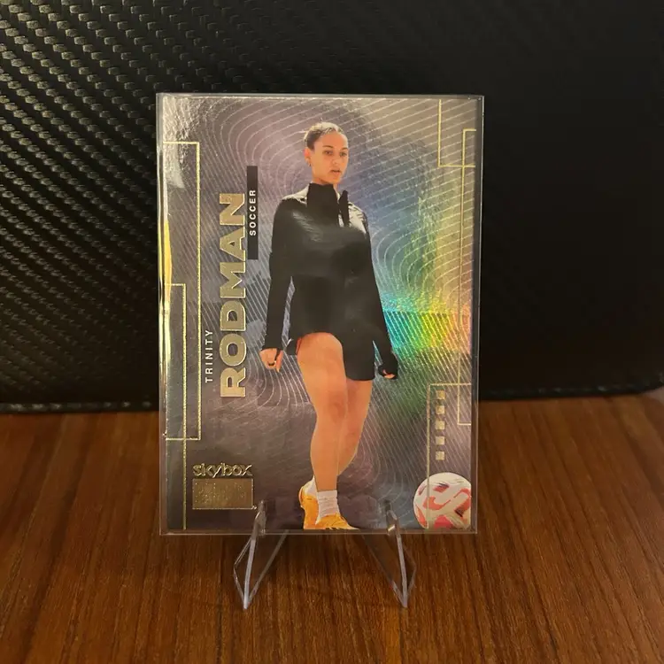 Trinity Rodman 2024 Skybox Metal Universe Champions Premium Gold Parallel