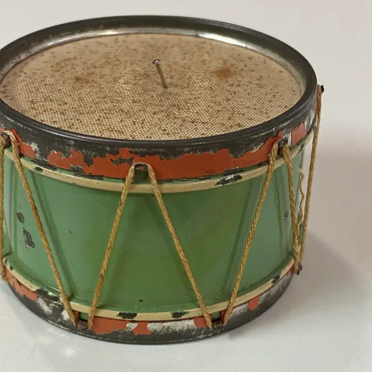 Photo Frame Pin Cushion Drum, Has Paint Loss