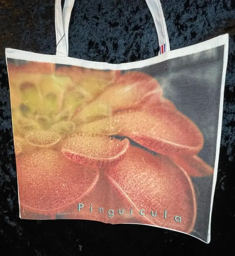 Carnovorous Plant Theme Cotton Canvas Tote Bags