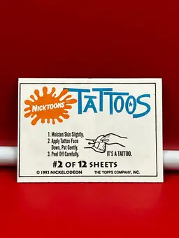 1993 Nicktoons Tattoos #2 of 12 Topps
