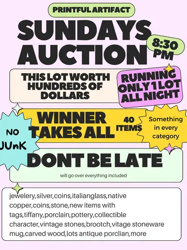 Never done before 1 lot 100's of $s worth everything that will fit in a Tiffany Box. 