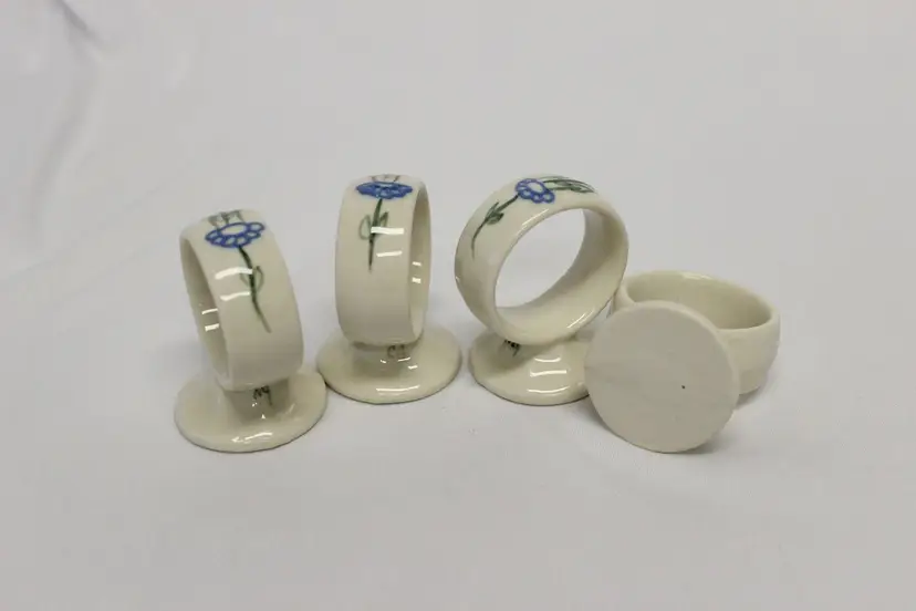 Set of 4 Ceramic Napkin Holders