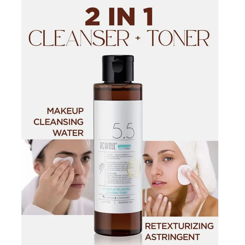 Korean Skincare - Acwell - Licorice pH Balancing Cleansing Toner - 150ml / 5.1 fl oz
