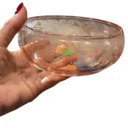 Bartlett And Collin’s Pink Depression Glass Bowl