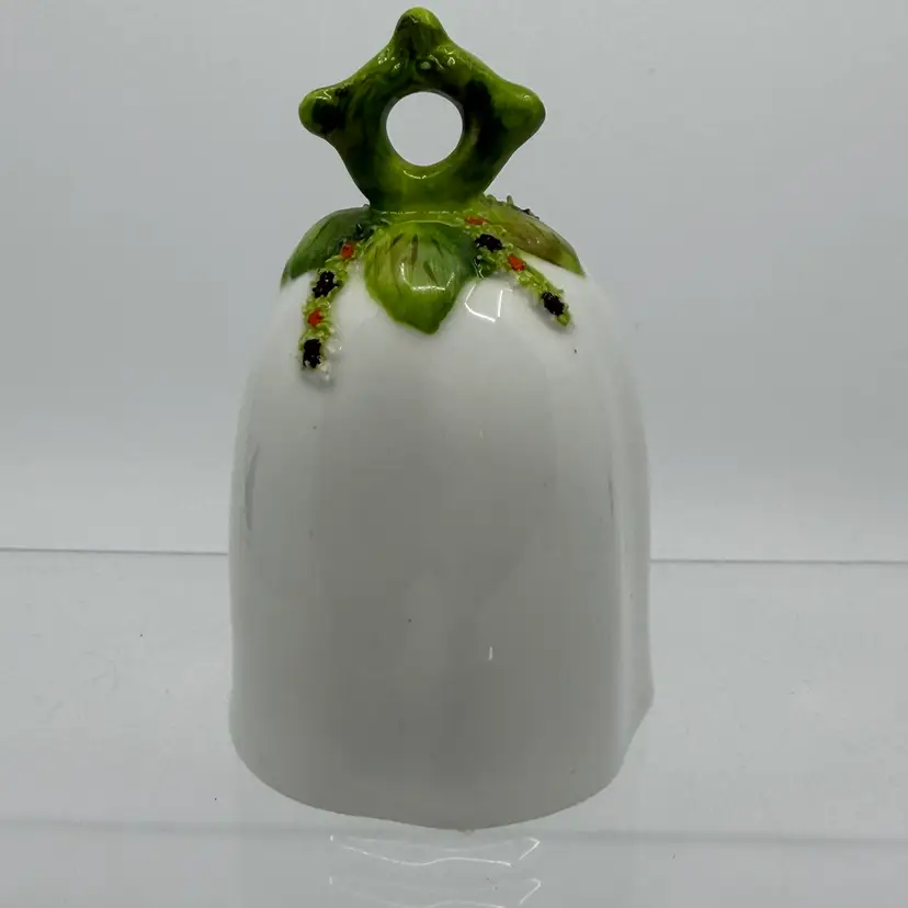 Coalport Green Leaf Small Dinner Bone China Bell 3 1/4" - England