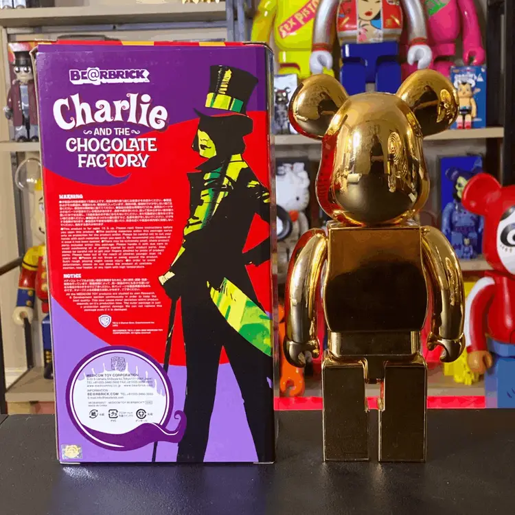 Bearbrick 400% Golden Ticket Charlie and The Chocolate Factory 2005