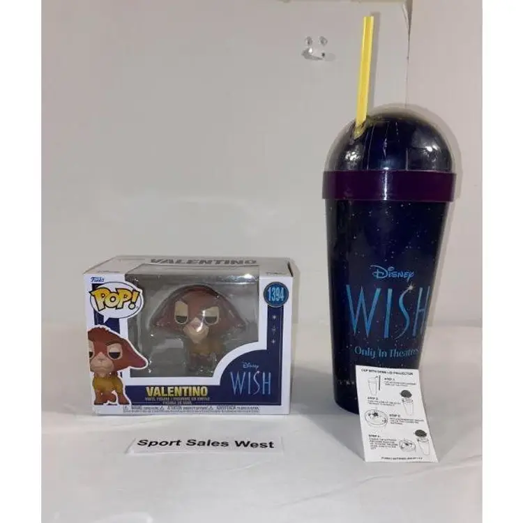 AMC Exclusive 2023 Disney Movie WISH 32oz Light-Up Projector Double Wall Cup NEW