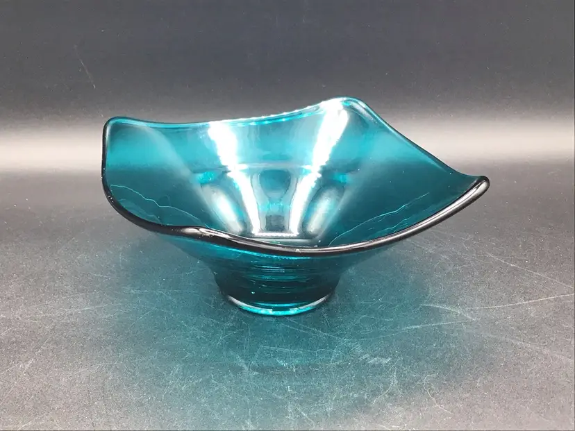 215-Vintage Viking Teal Candy Dish