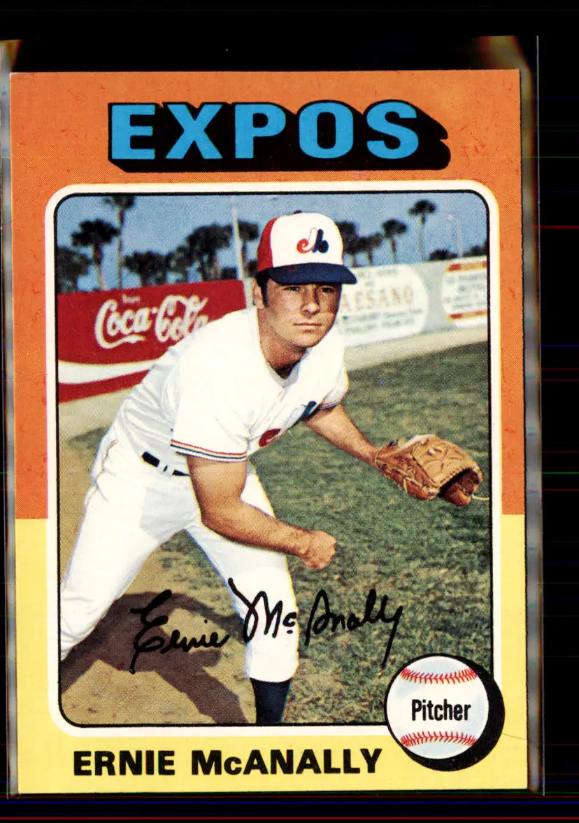 Ernie Mcanally 1975 Topps #318 - Montreal Expos - (pk4-216)