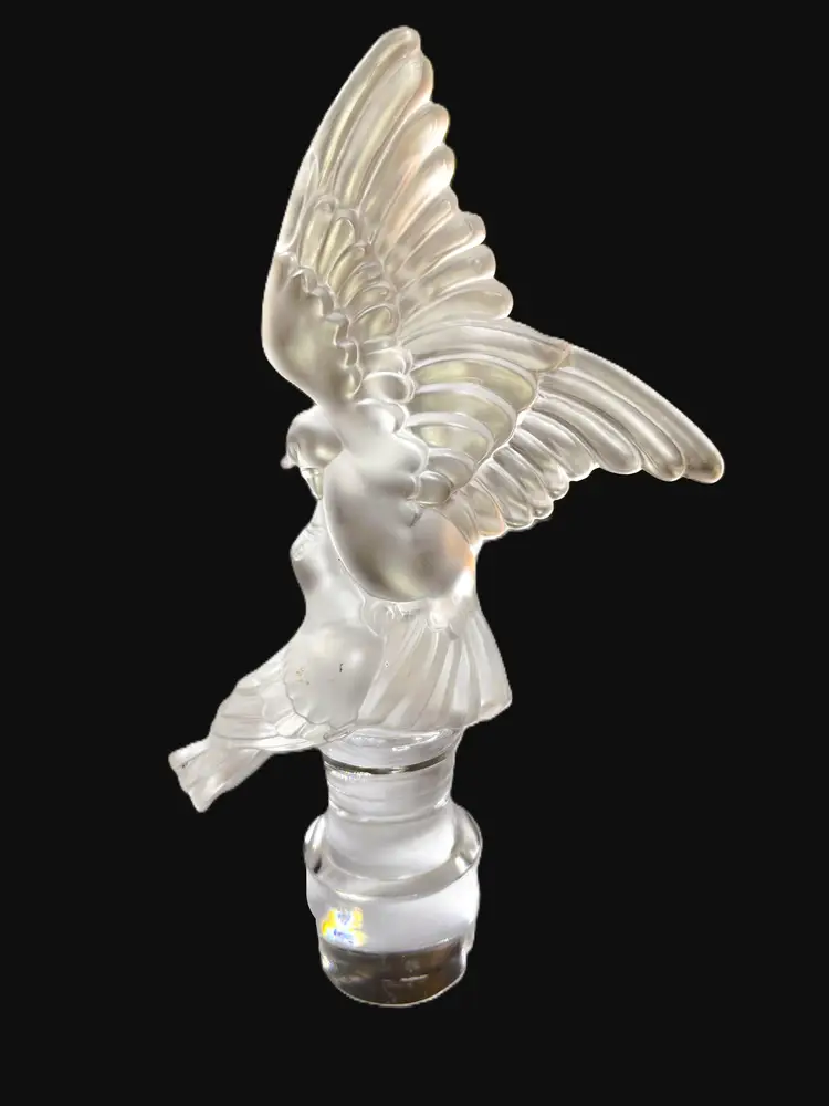 Gorgeous Igor Carl Faberge "Kissing Doves" Decanter Stopper