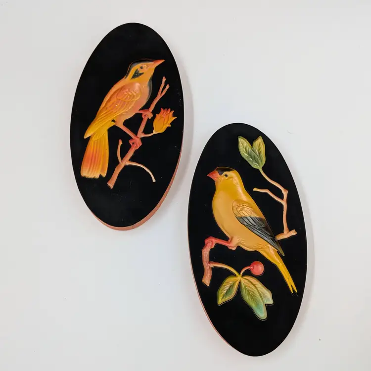 Miller Studios Chalkware Bird Pair
