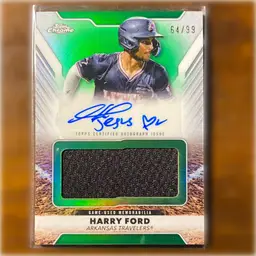 2025 Topps Pro Debut Harry Ford Green Auto Relic /99 Seattle Mariners