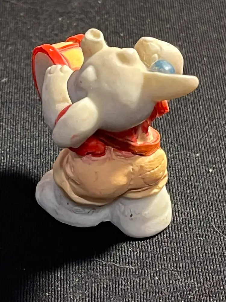 Vintage 1994 Signed J.C. Miniature Anthropomorphic Musical Elephant 🐘