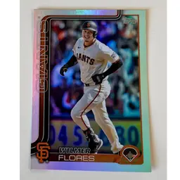 Wilmer Flores Rainbow Foil San Francisco Giants