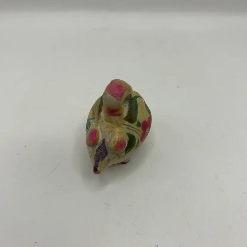 Hand Painted Small Floral Pig