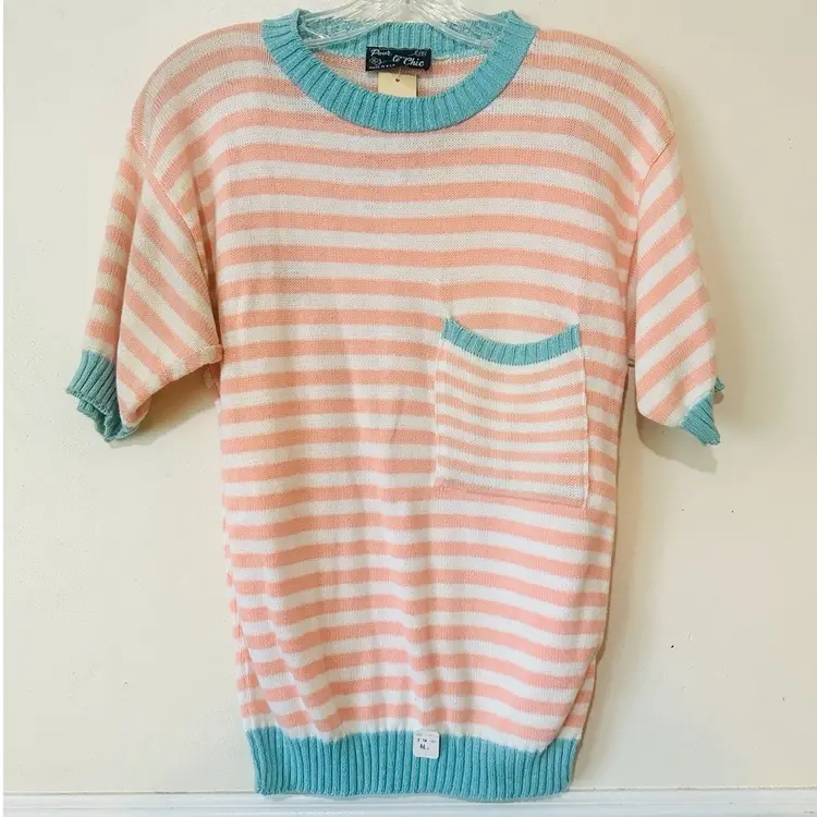 Vintage 90s Pastel Knit Shirt