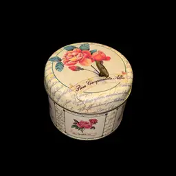 Beautiful Victorian Rose (My Favorite Things) Tin Music Box