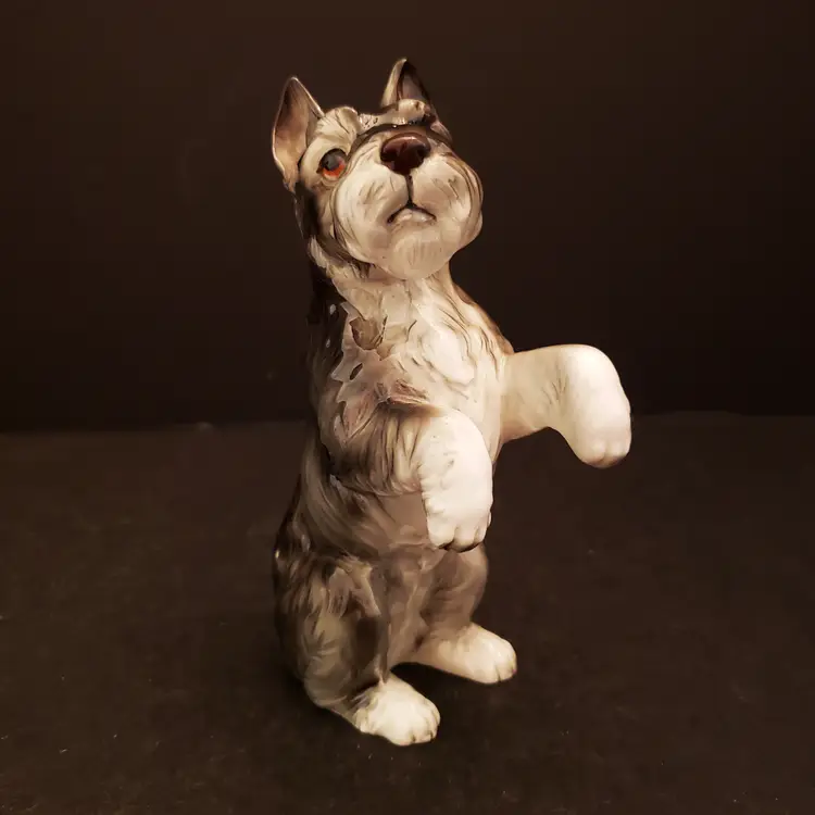 Norcrest Schnauzer Dog Figurine Begging Pose Model A721 Vintage