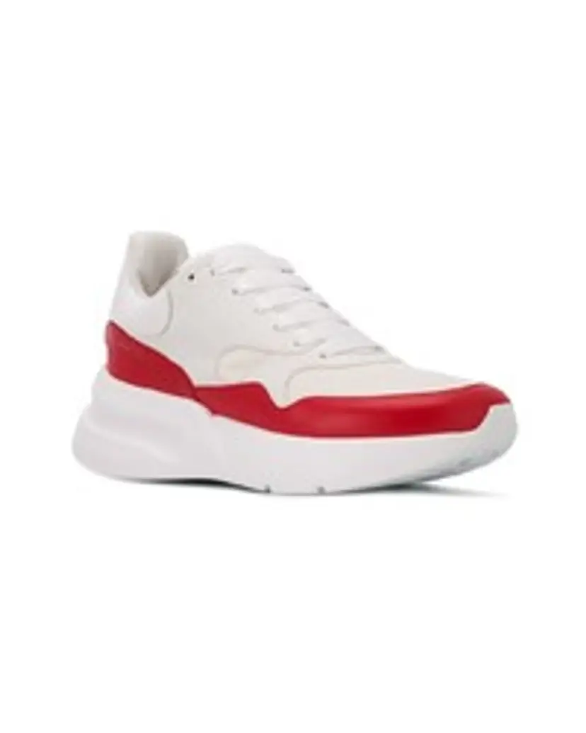 Alexander McQueen red and white sneakers