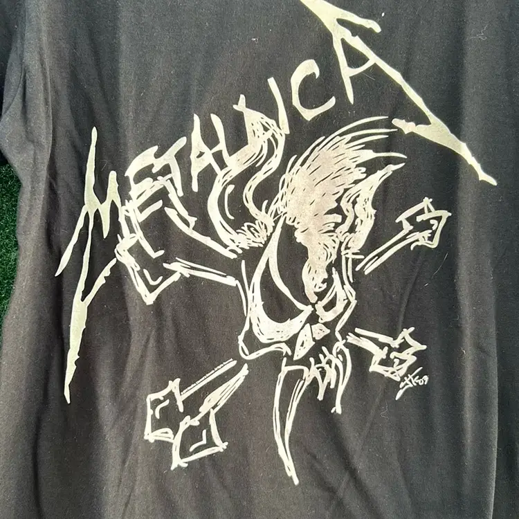 Metallica Black Printed Skull T-shirt, Official Merchandise 2014