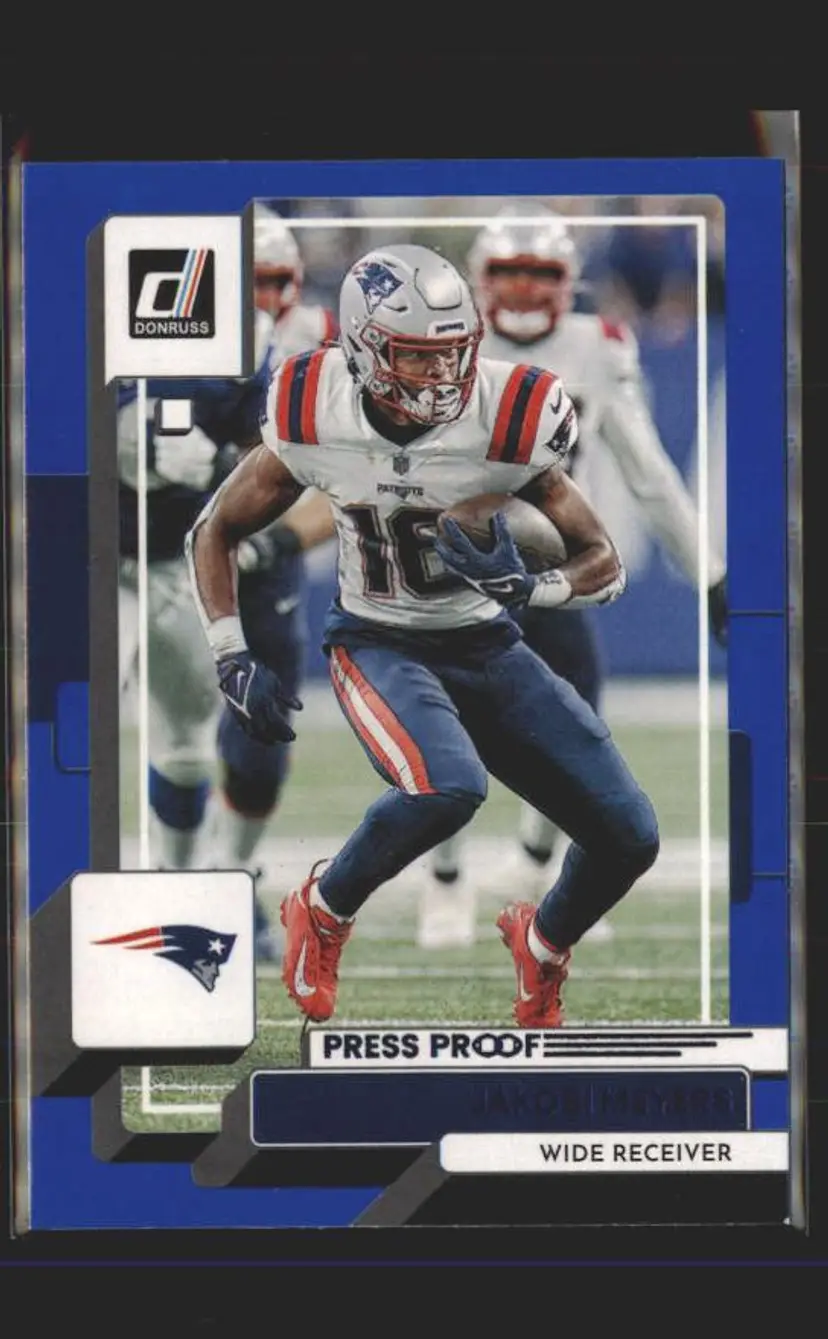2022 Donruss #132 Jakobi Meyers Blue Press Proof - (139) - New England Patriots