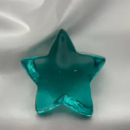 Fire & Light Star Paperweight In Aqua