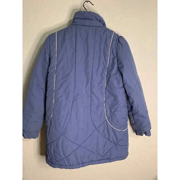 Windy weather winter blue 1980 jacket coat 14