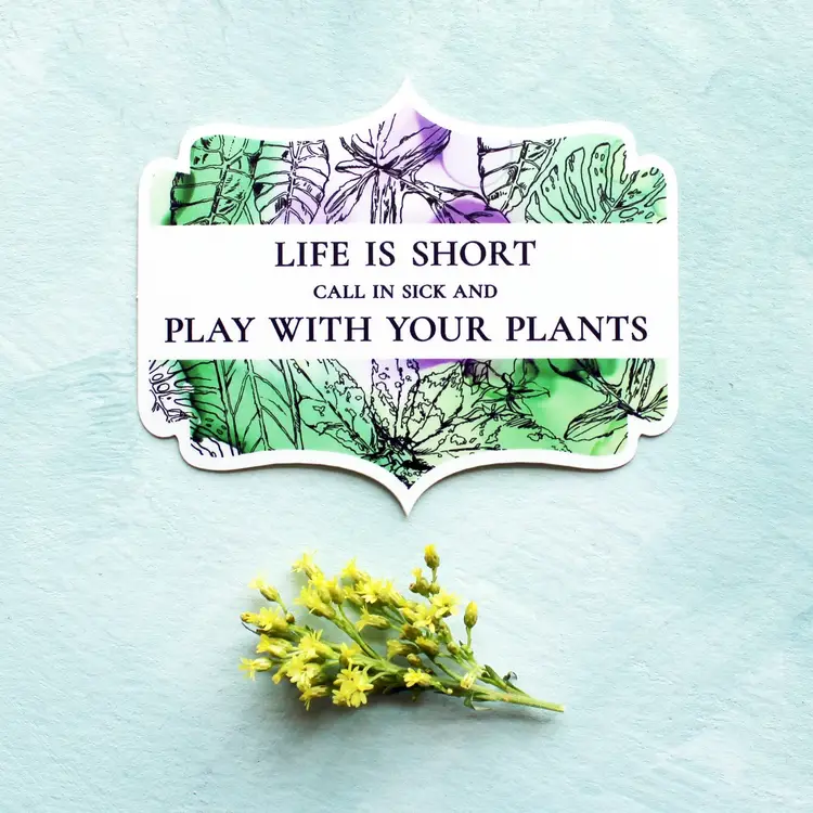 Play with Plants Sticker