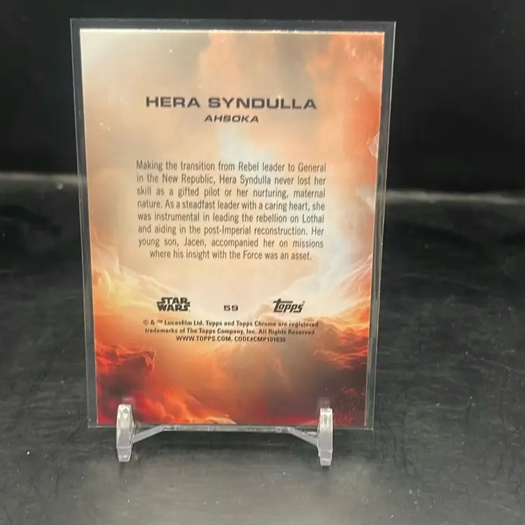 2025 Topps Chrome Star Wars Hera Syndulla Ray Wave Refractor