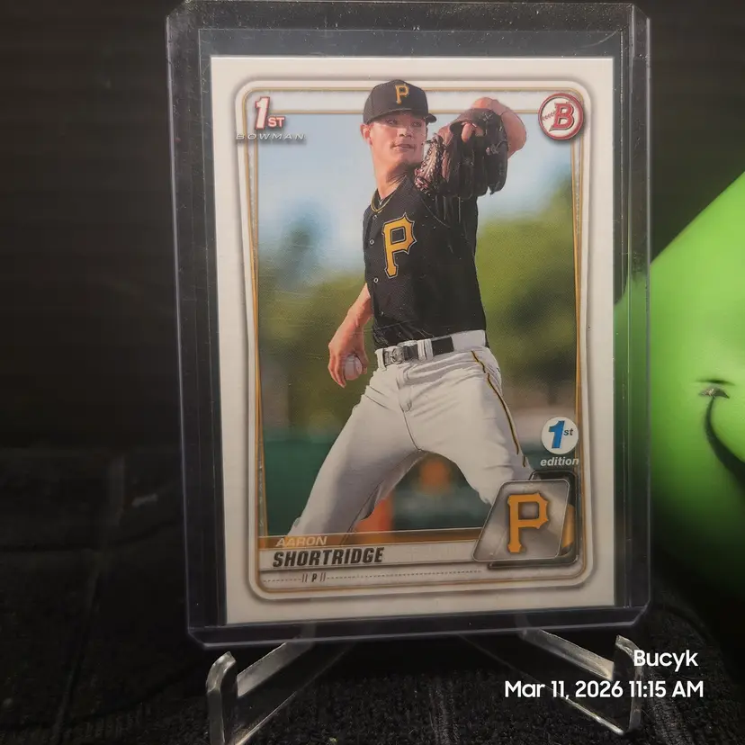 2020 Bowman 1st edition - Aaron Shortridge Pittsburgh Pirates
