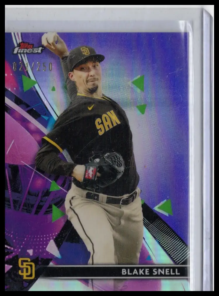 2021 Topps Finest Blake Snell Purple Refractor /250