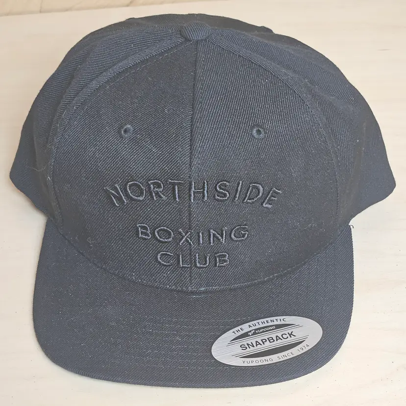 NWT Northside Boxing Club Snapback Hat Yupoong Black Acrylic/Wool Blend Adjustable Fit Fight Night 24