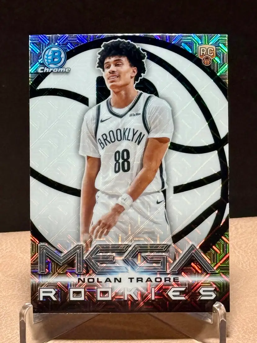 Nolan Traore 2025-26 Bowman Chrome #MR-19 Mega Rookies Mojo Refractor Nets